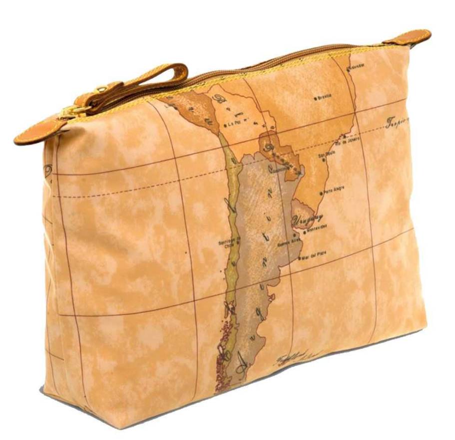 Alviero Martini Pochette Beauty Case Grande Geo Soft CQ005 6001 Natural